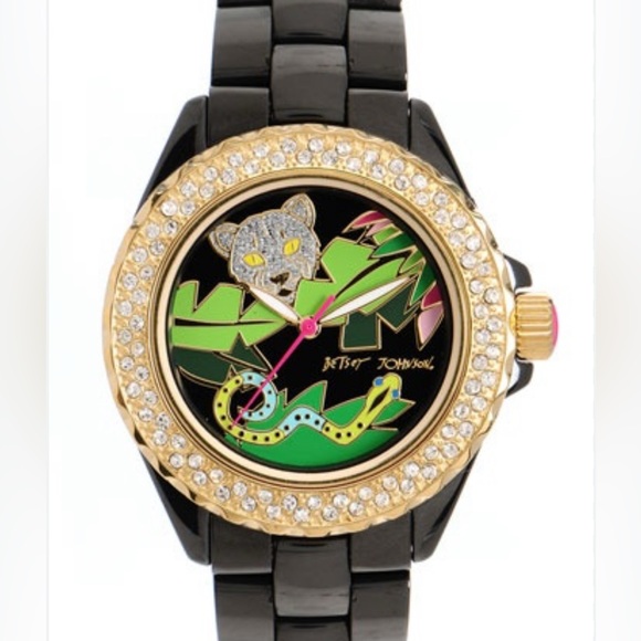 Betsey Johnson Leopard and Snake Watch - Picture 1 of 6